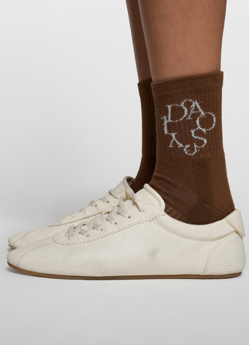 socks curly 10 | dark truffle