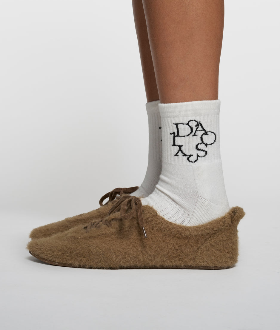 socks curly 10 | ecru