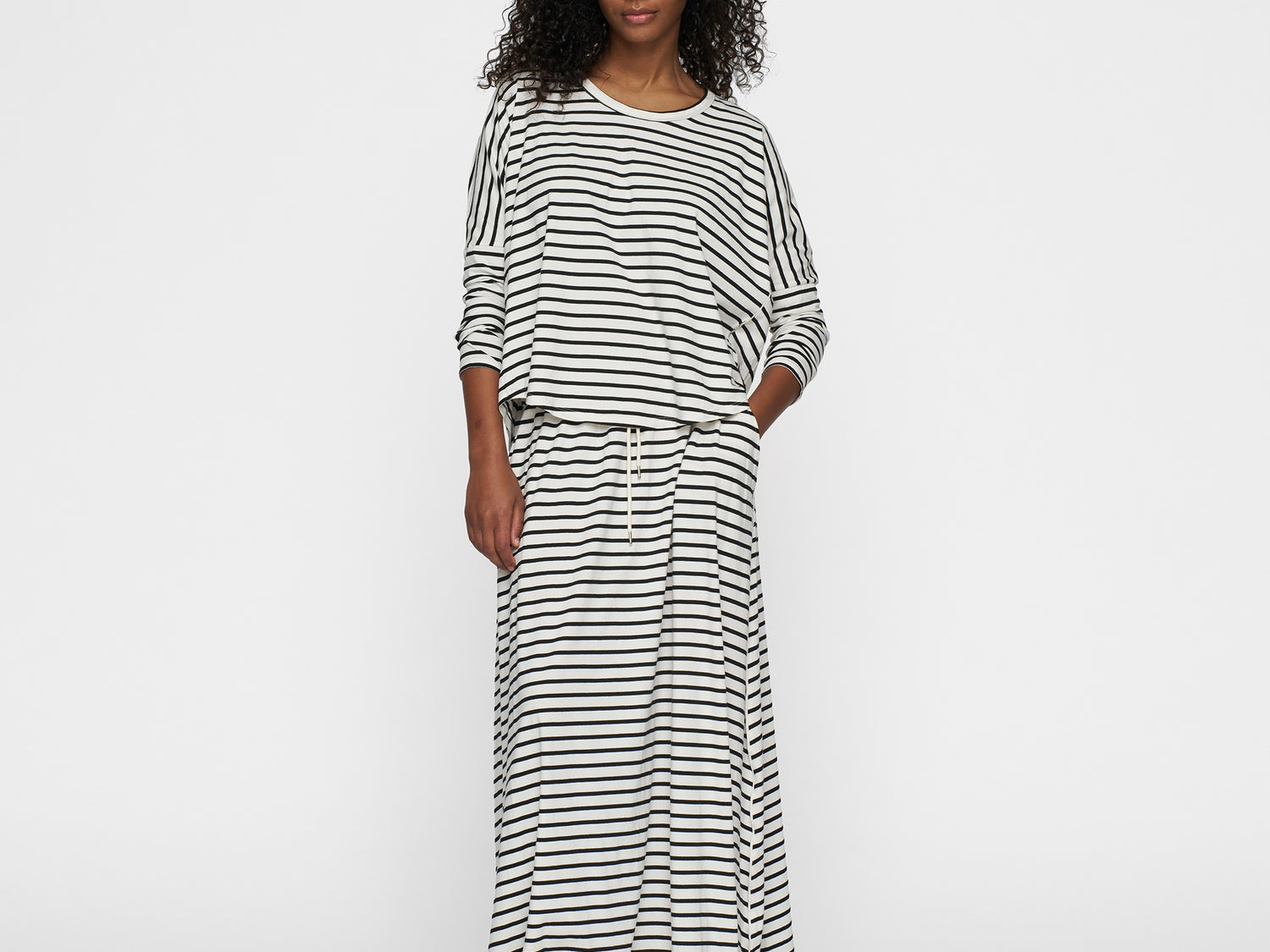 skirt stripes | ecru/black