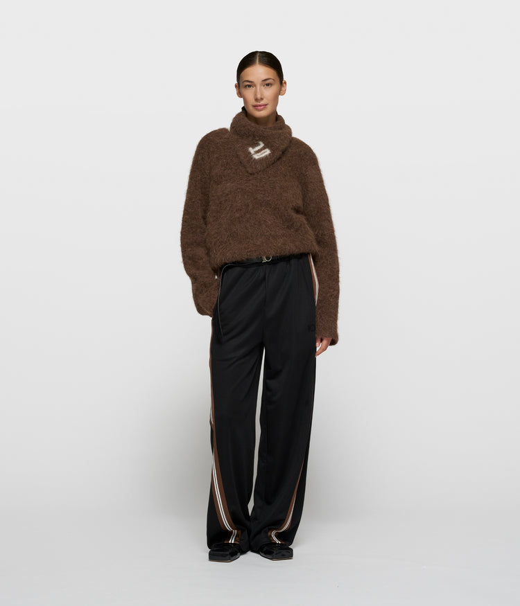 barrel track pants | black