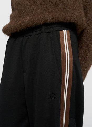 barrel track pants | black