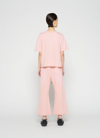 flared jogger | dusty peach