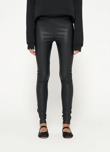 THE LEATHERLOOK LEGGINGS | black