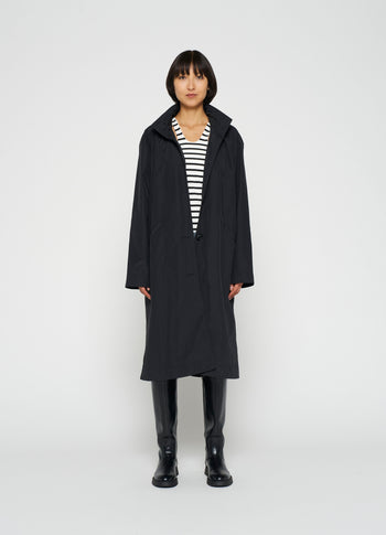 nylon coat 10 | black