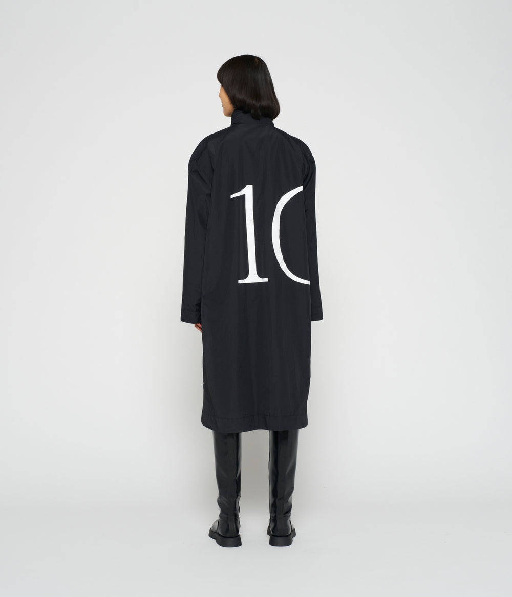 nylon coat 10 | black