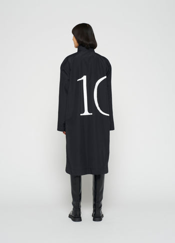 nylon coat 10 | black
