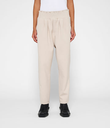 crepe pants | light safari