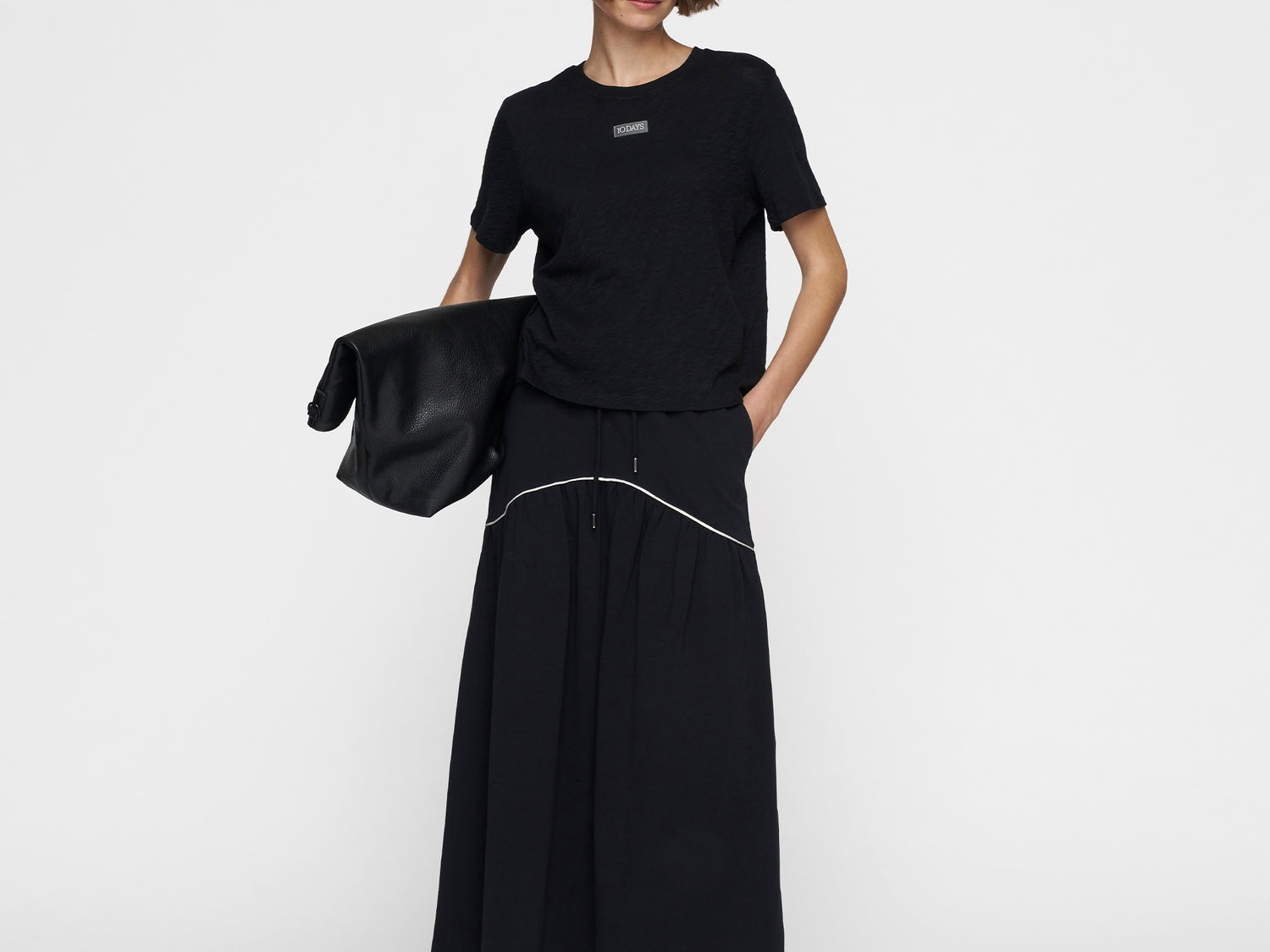 maxi skirt | black