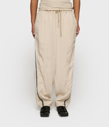 wide tapered pants tencel | light earth