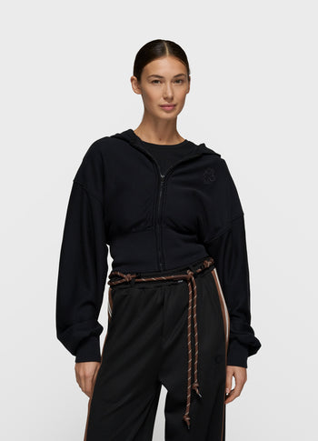 ballet zip hoodie | black