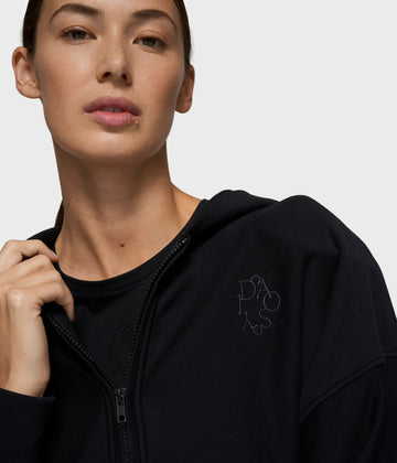 ballet zip hoodie | black