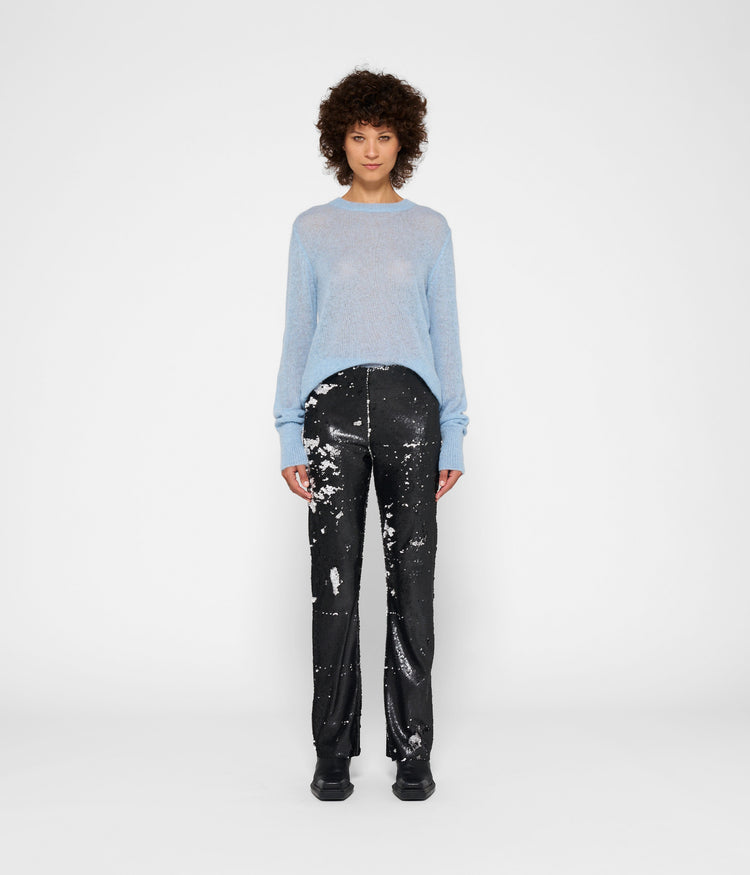 pants sequins | black