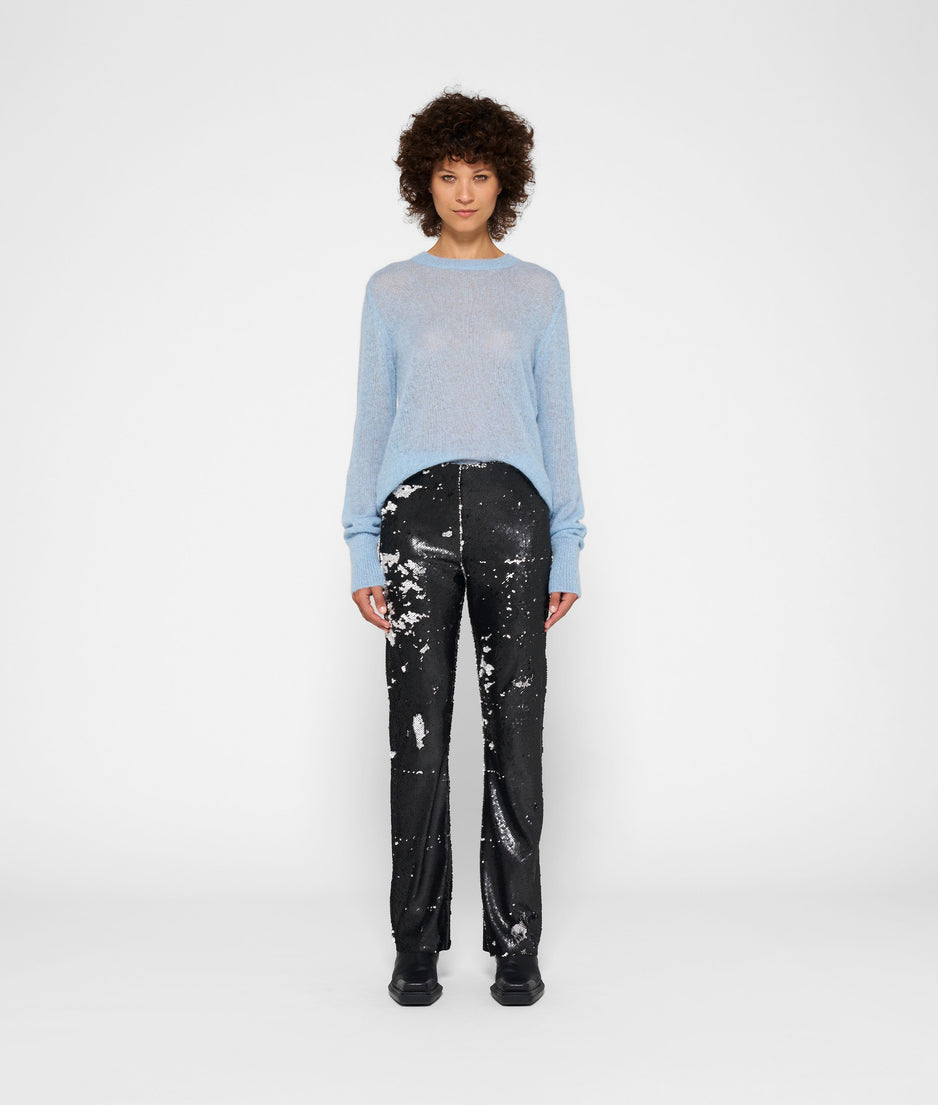 pants sequins | black
