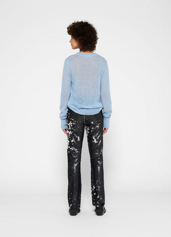 pants sequins | black