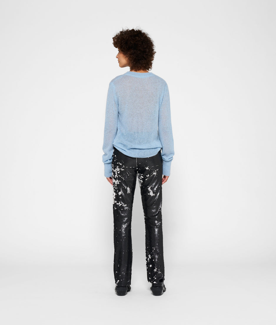 pants sequins | black