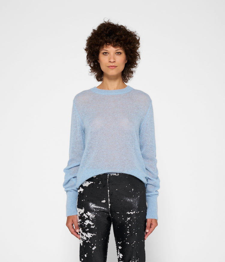 tee thin knit | ice blue