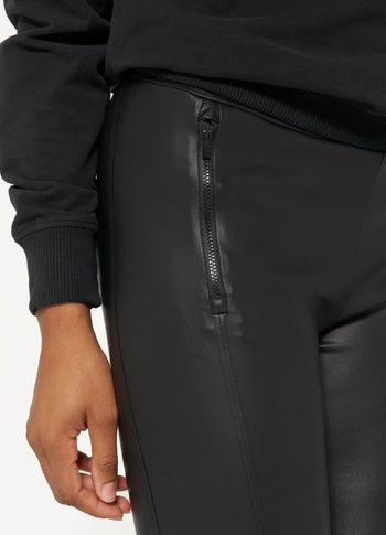 THE ZIPPER LEGGINGS | black