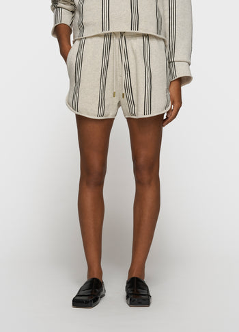 easy shorts stripes | soft white melee