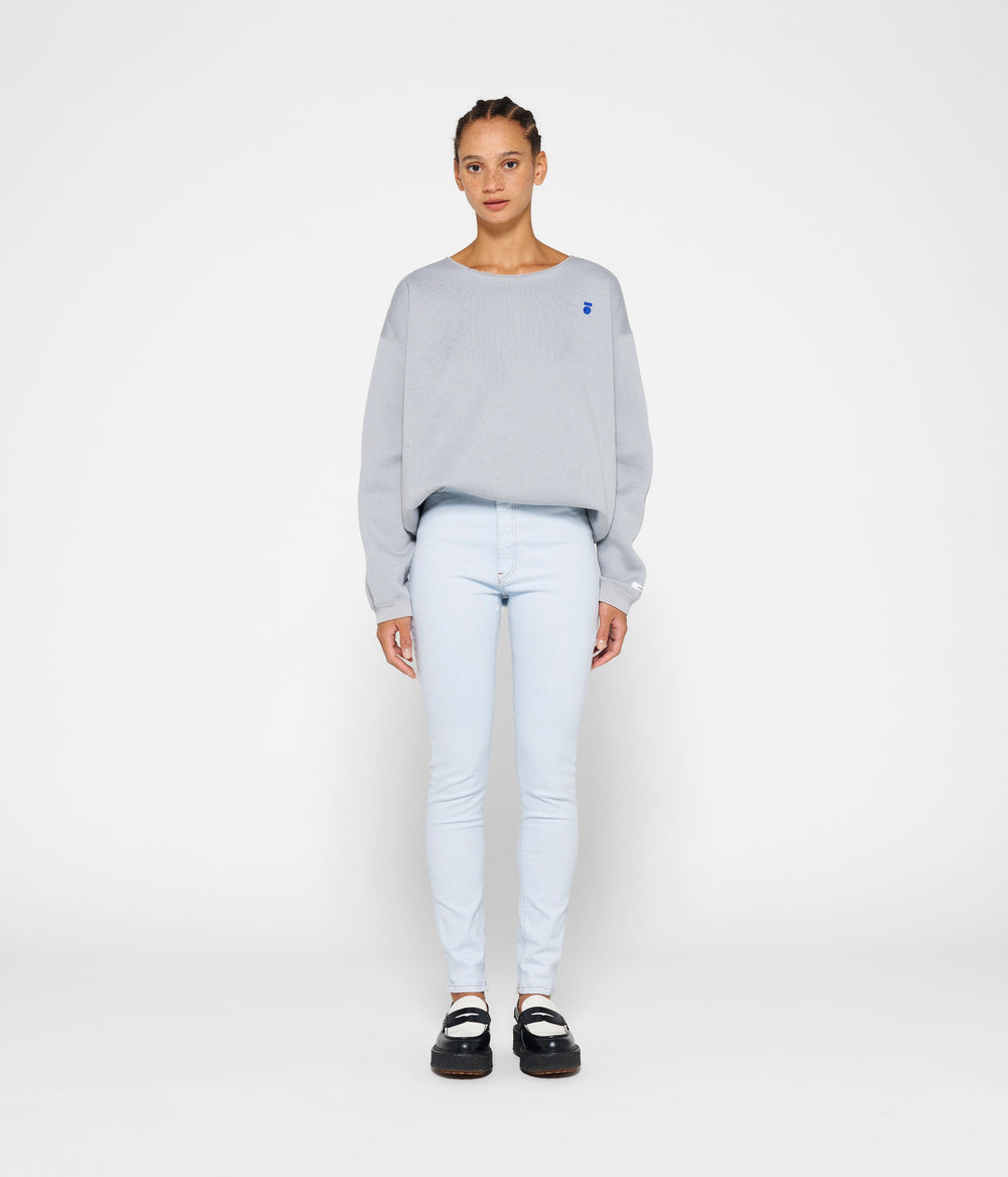 high rise skinny jeans | ice blue