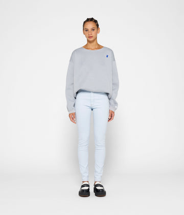 high rise skinny jeans | ice blue