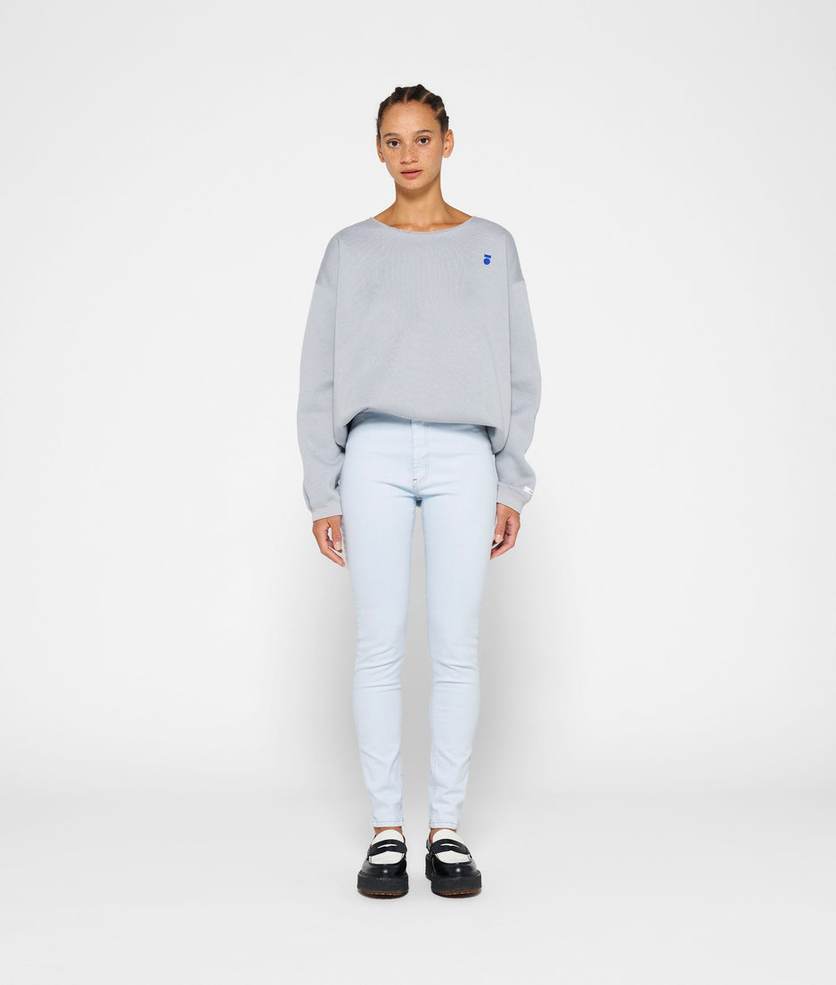 high rise skinny jeans | ice blue