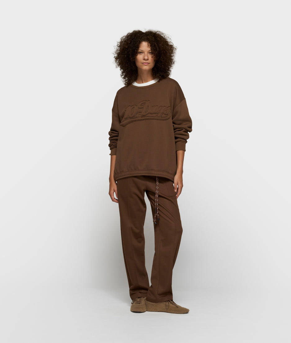 statement sweater | dark truffle