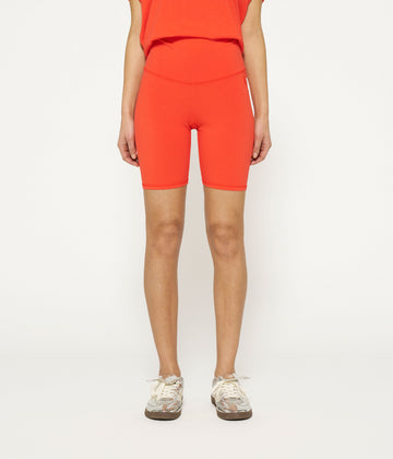 cycling shorts | poppy red