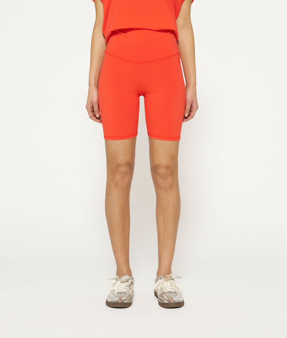 cycling shorts | poppy red