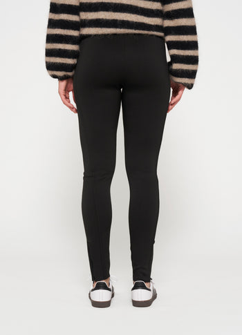 easy fitted pants scuba | black