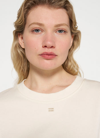 cropped sweater | light natural