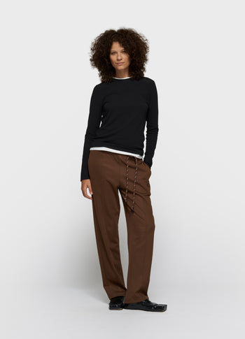 double long sleeve tee | black