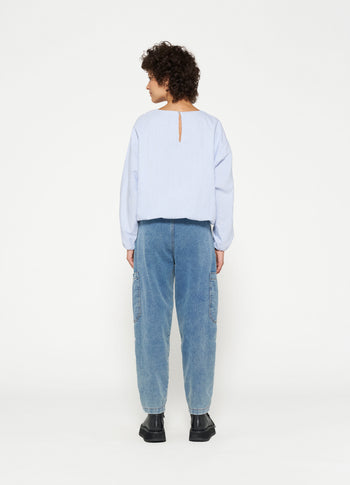 soft denim workwear pants | night sky