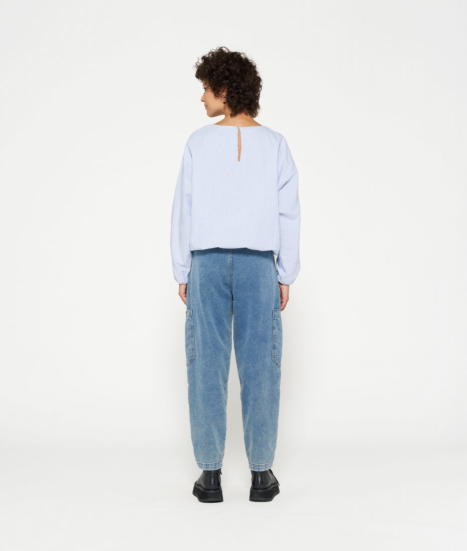 soft denim workwear pants | night sky