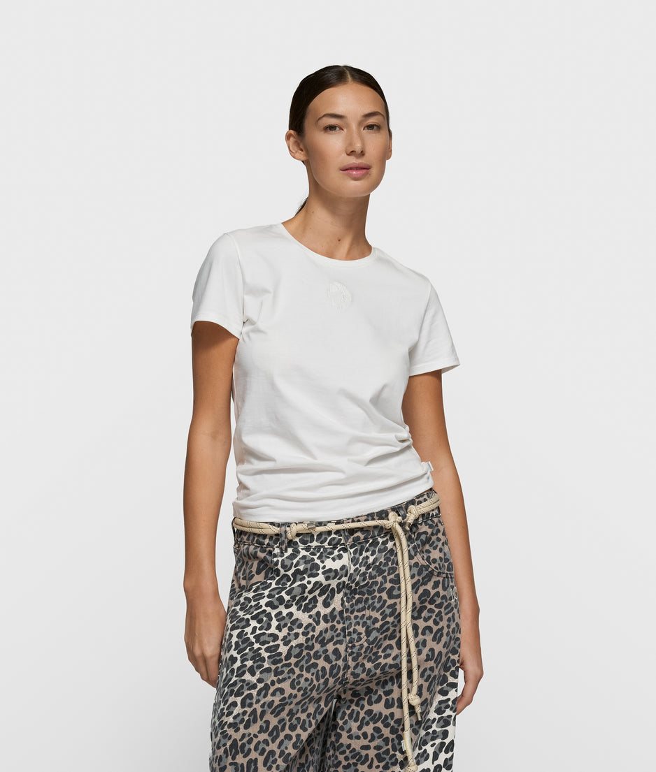 slim short sleeve tee | ecru