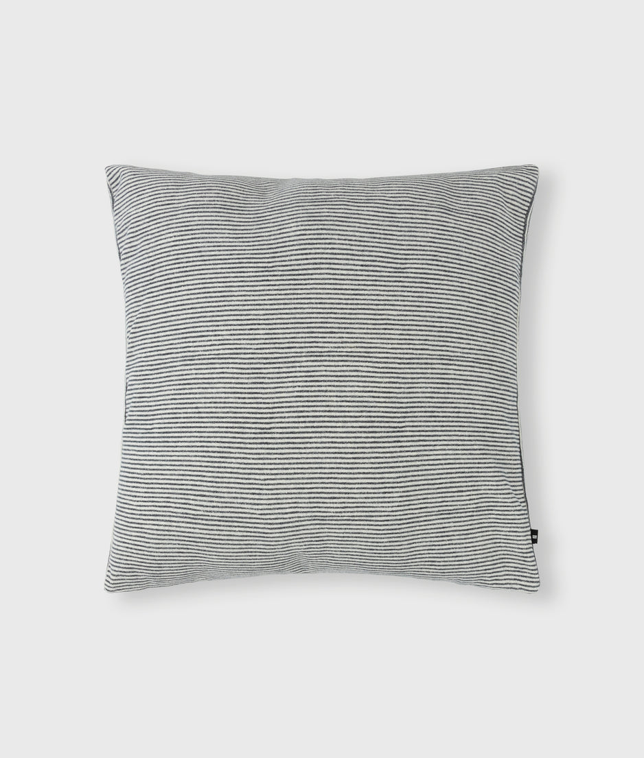 pillow denim stripe 50x50 | ecru