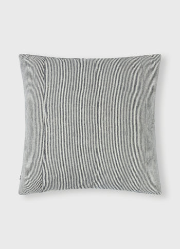 pillow denim stripe 50x50 | ecru