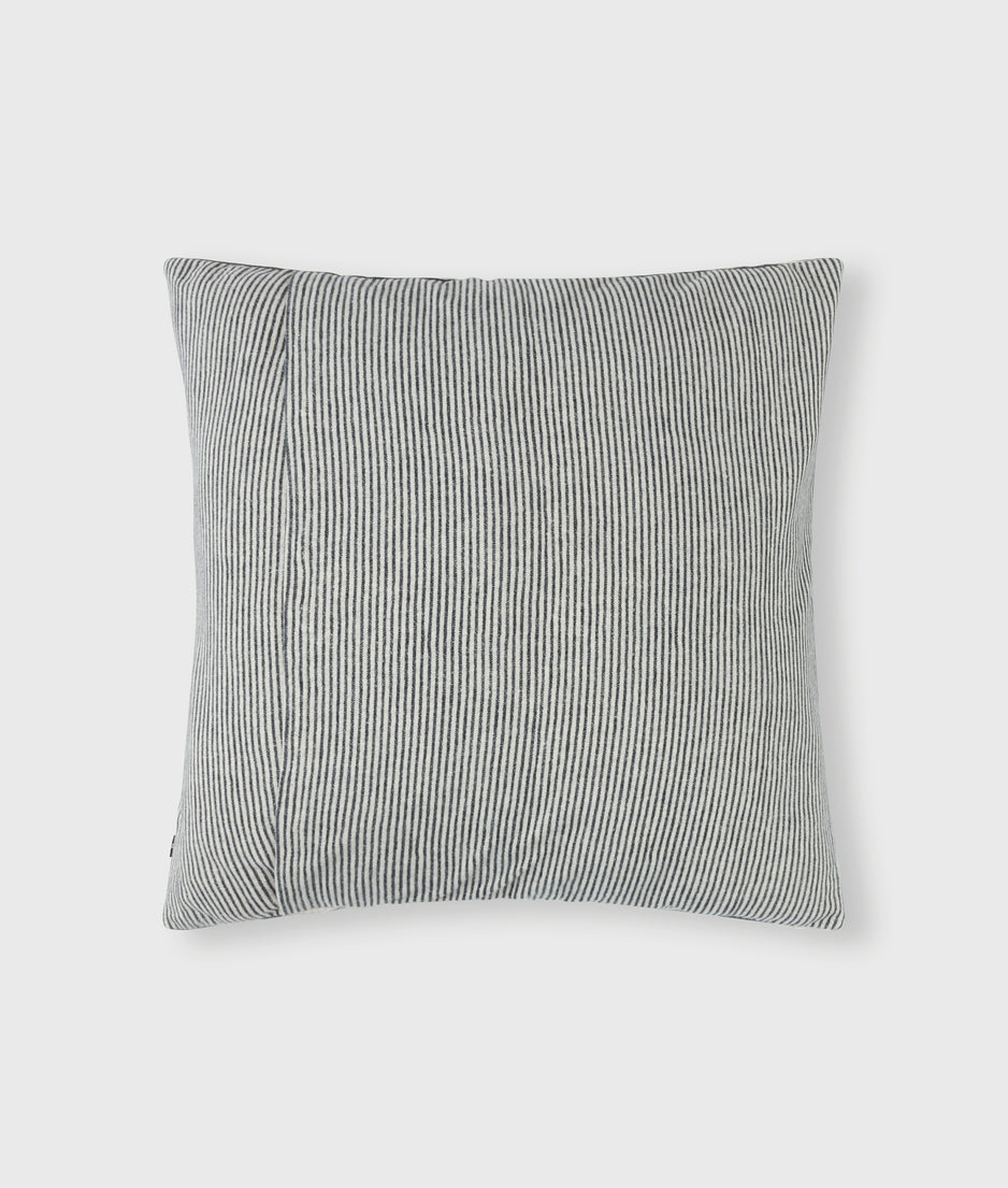 pillow denim stripe 50x50 | ecru