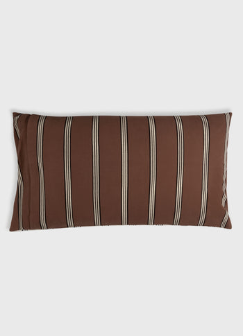 long pillow stripes | soft white melee