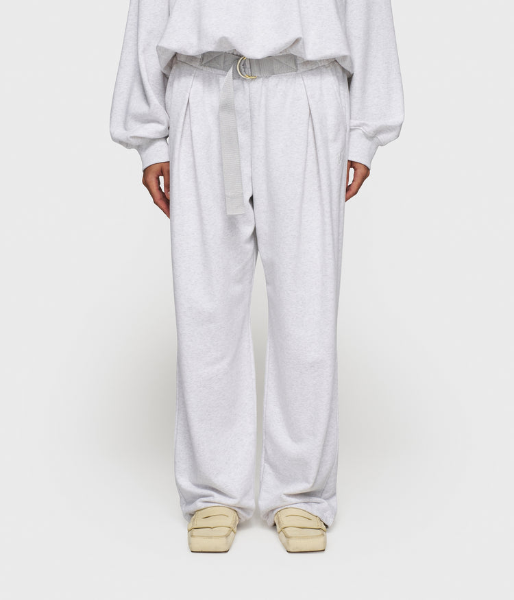 belt jogger | white grey melee