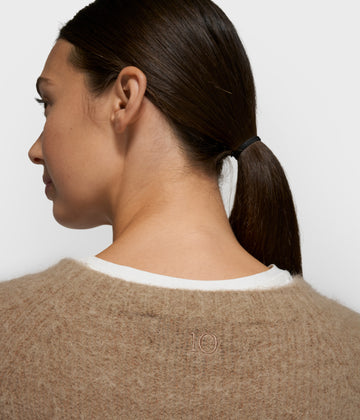 short sleeve knit sweater | fudge