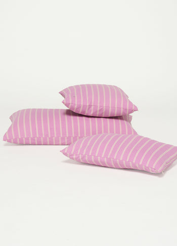 pillow double stripes 50x50 | violet