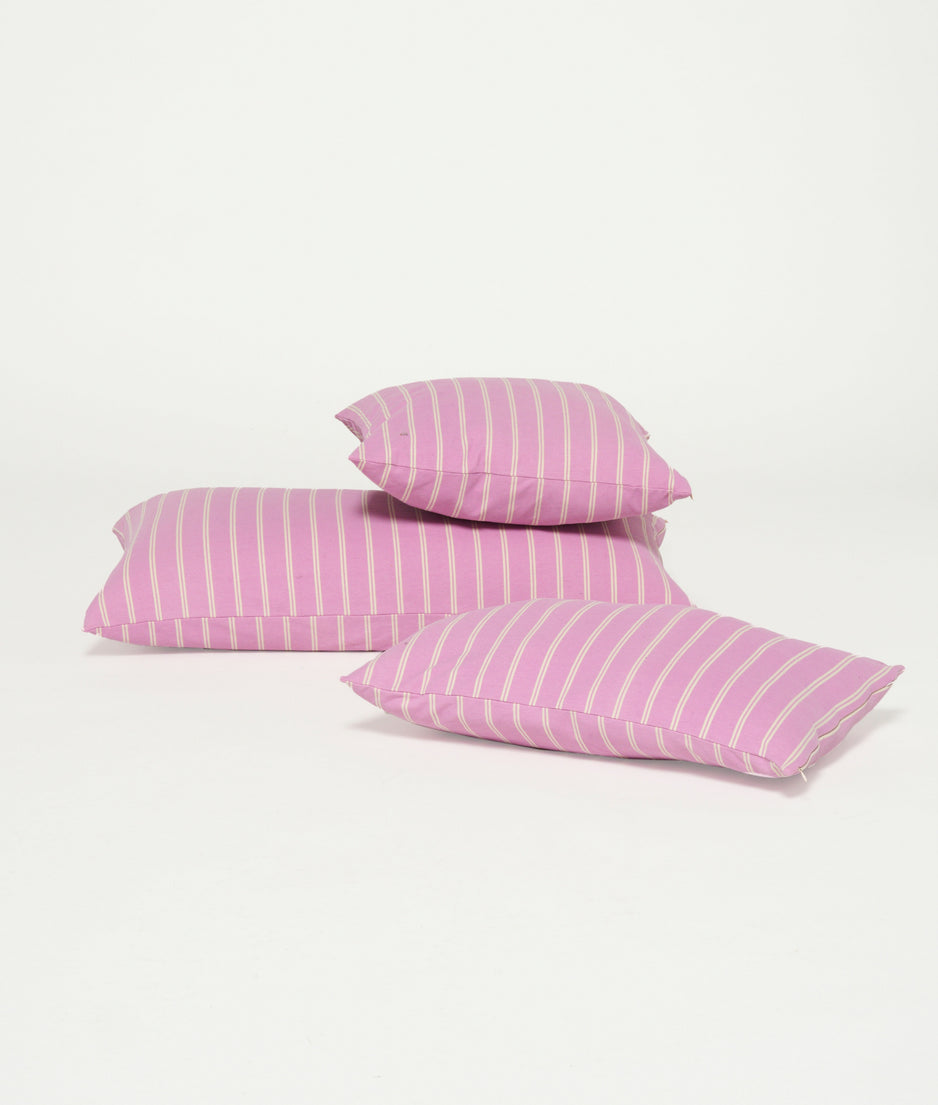 pillow double stripes 50x50 | violet