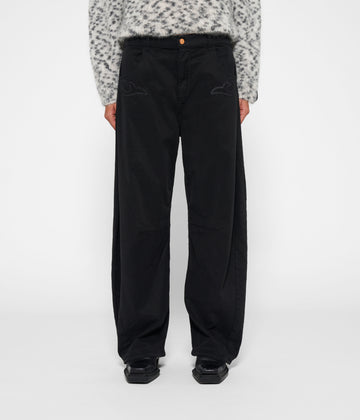 horse riding pants tencel | black