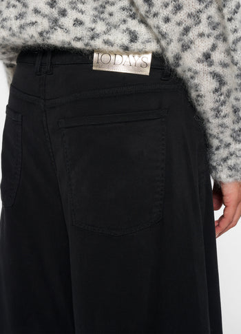 horse riding pants tencel | black