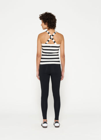 logo yoga leggings | black