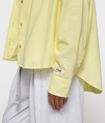 pique shirt | pastel yellow