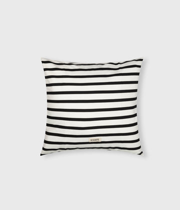 pillow stripes 50x50 | ecru/black