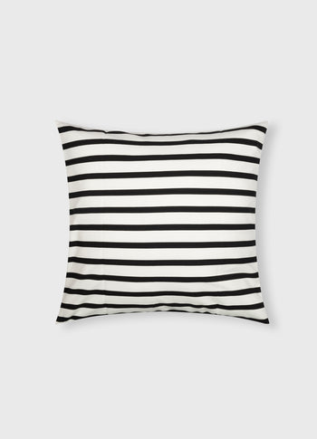 pillow stripes 50x50 | ecru/black