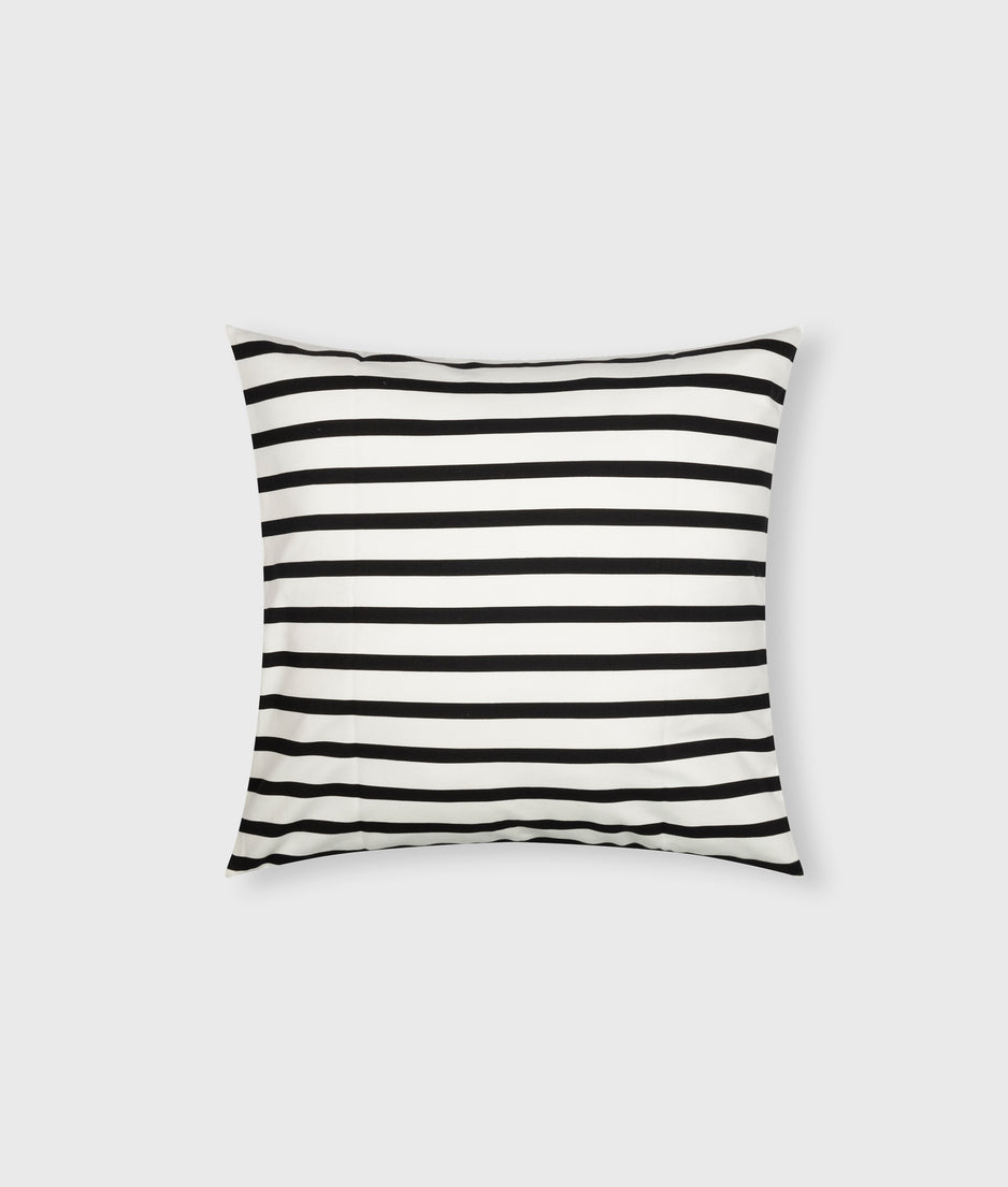 pillow stripes 50x50 | ecru/black