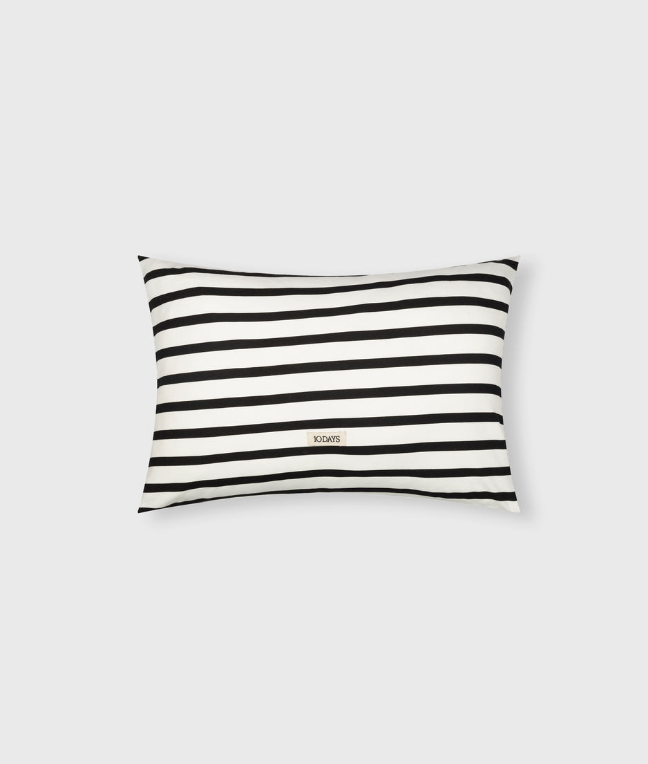 pillow stripes 40x60 | ecru/black